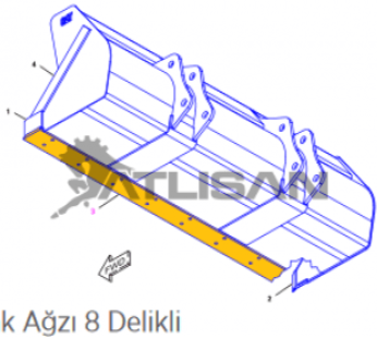 Bıçak Ağzı 8 Delikli CATERPİLLAR 9R5313